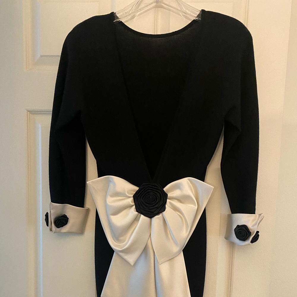 Backless sweater dress